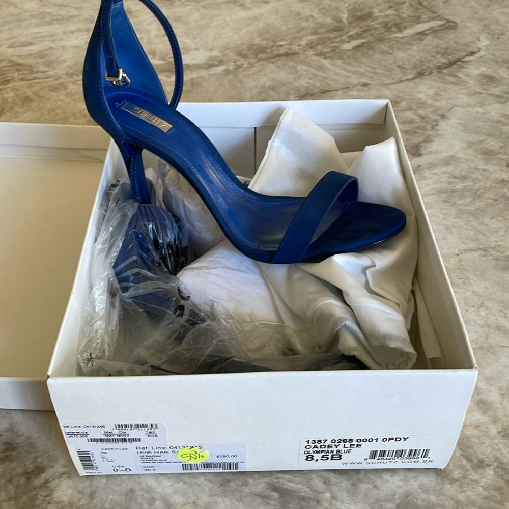 Schultz women’s Nobuck Olympian high heel sandal size 8.5B